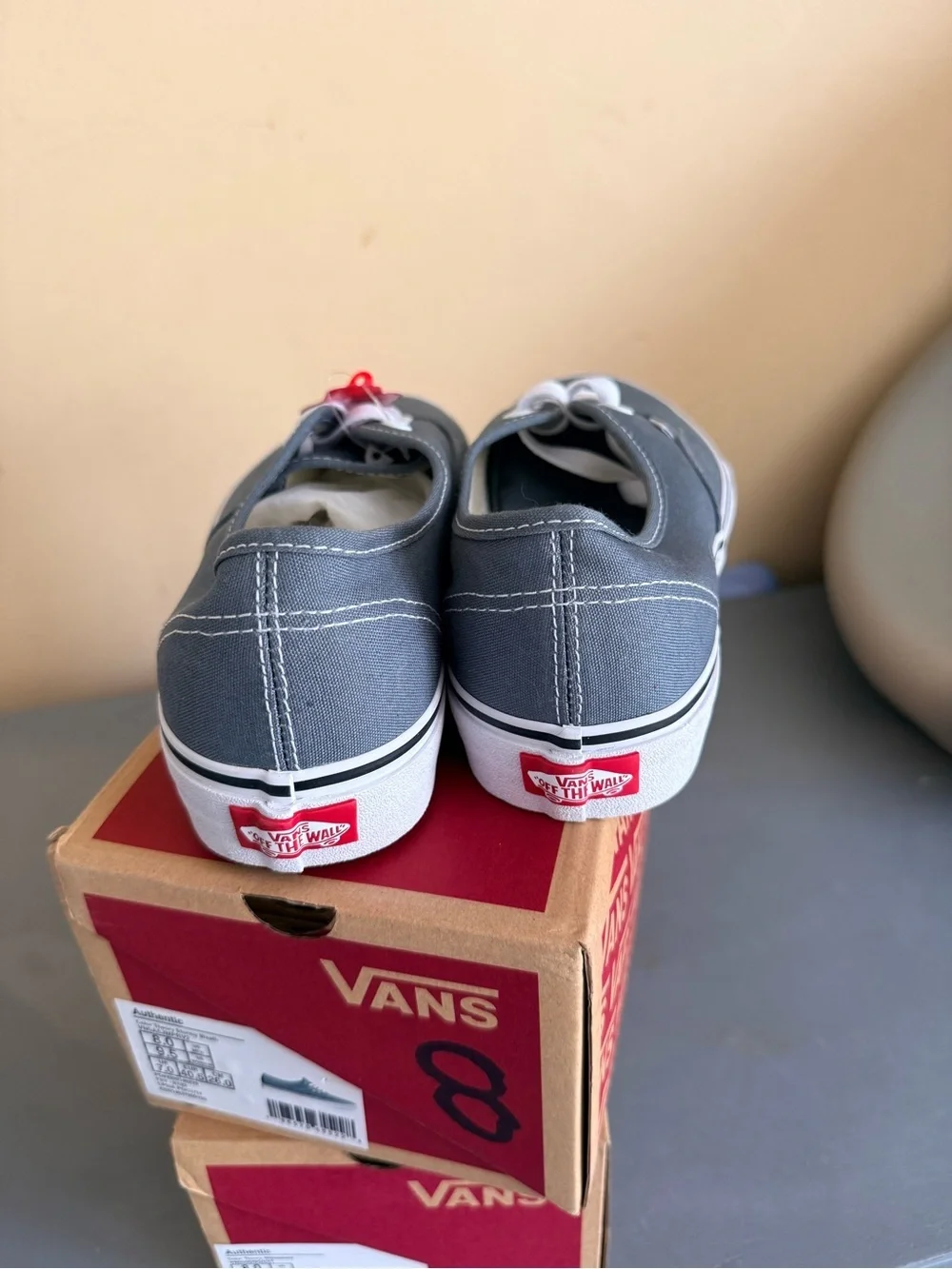 NWT Vans Authentic Color Theory Stormy Weather Slate Grey Women 9.5/Men 8